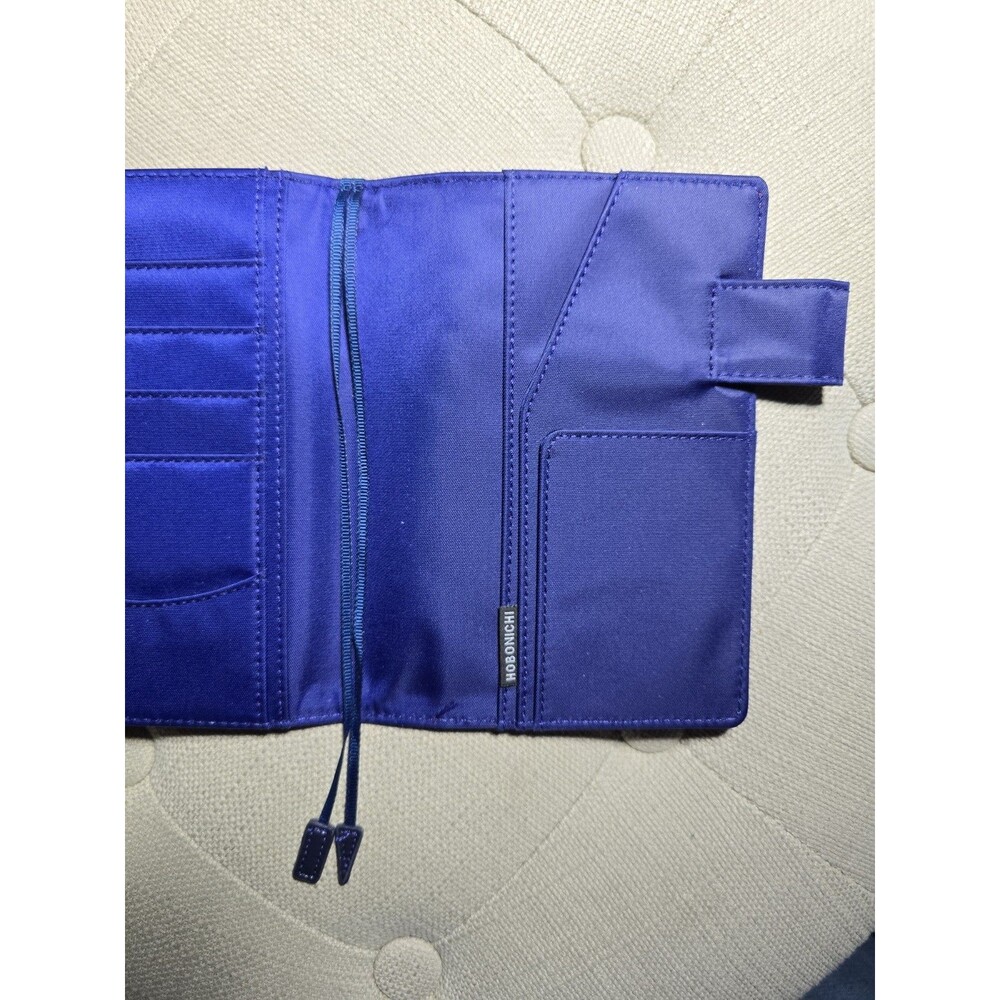 Hobonichi Techo A6 Planner Cover Red & Blue Butterfly Pen Loop Journal Organize - Picture 3 of 9